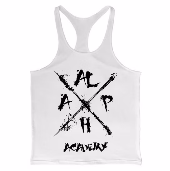 Летний новый модный дизайн стрингер для фитнеса с принтом, хлопковая мужская майка с мышцами и вашим логотипом